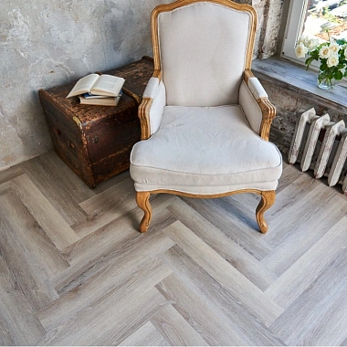 Виниловый пол Vinilam Parquet Herringbone Эрмитаж паркет