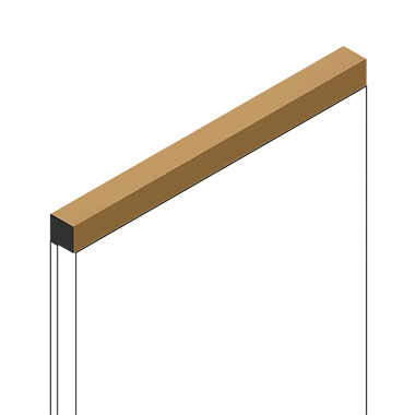 Молдинг D12V1 G365 HI WOOD 12мм х 12мм х 2.7м