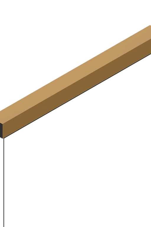 Молдинг D12V1 G365 HI WOOD 12мм х 12мм х 2.7м