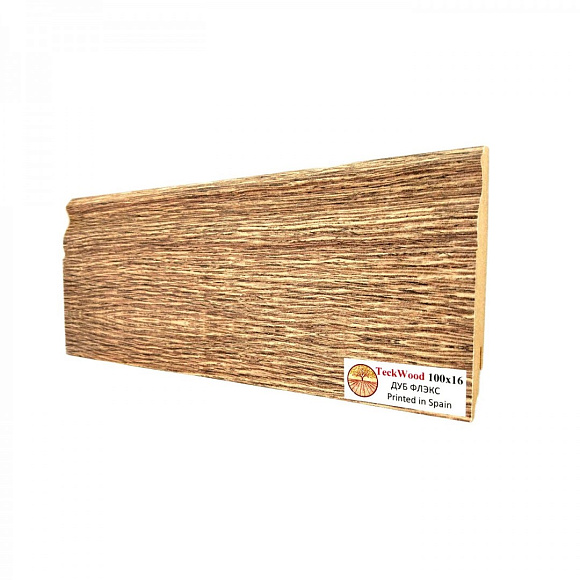 Плинтус Teckwood Дуб Флекс (Oak Flax) 100мм