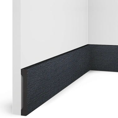 Плинтус B90V1 BK114 HI WOOD 90мм х 14мм х 2.7м