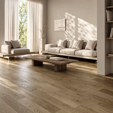 Кварцевый паркет Quartz Parquet Классик Дуб Муссон 1258-02 5/0,6 мм