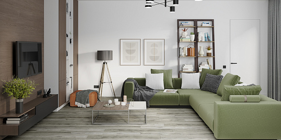 Кварцвиниловый SPC ламинат Damy Floor Family Дуб Рустикальный Cерый Rustic Gray Oak TCM369-28 1220×180×4