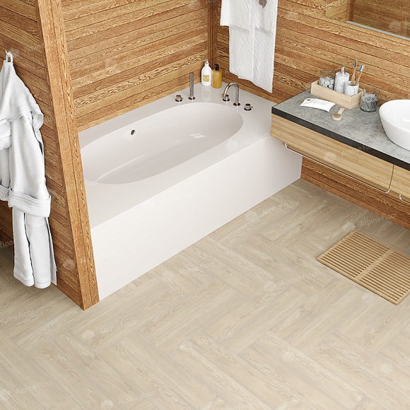 Кварцвиниловая плитка Alpine Floor клеевая Parquet LVT Дуб Адара ЕСО 16-14 венгерская елка 590×118×2,5