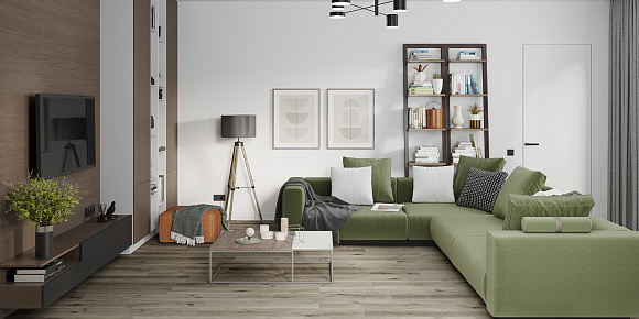 Кварцвиниловый SPC ламинат Damy Floor Family Дуб Лофт Loft Oak 1508-1 1220×180×4
