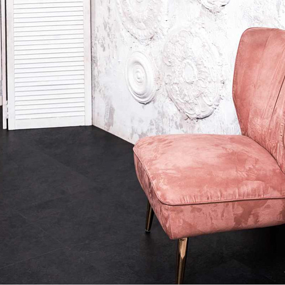 SPC ламинат Vinilam Ceramo Stone Сланцевый Чёрный