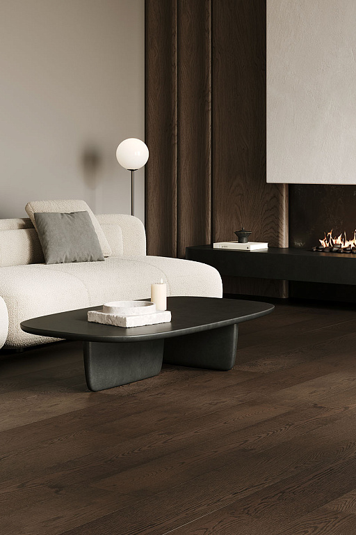 Кварцевый паркет Quartz Parquet Престиж Дуб Трюфельный 1258-03. Размер 700-1900х190х7мм (1.805)