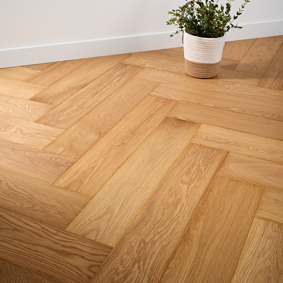 Инженерная доска Ablux Английская елка Дуб Ottawa Селект, Масло. Размер 14х125х600 мм(1)