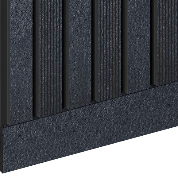 Плинтус  B90V1 BK114 HI WOOD 90мм х 14мм х 2.7м