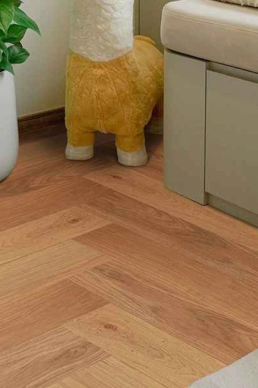 Паркетная доска Английская елка AUSWOOD OAK PAPHOS. Размер 600х125х12 мм (1.5)
