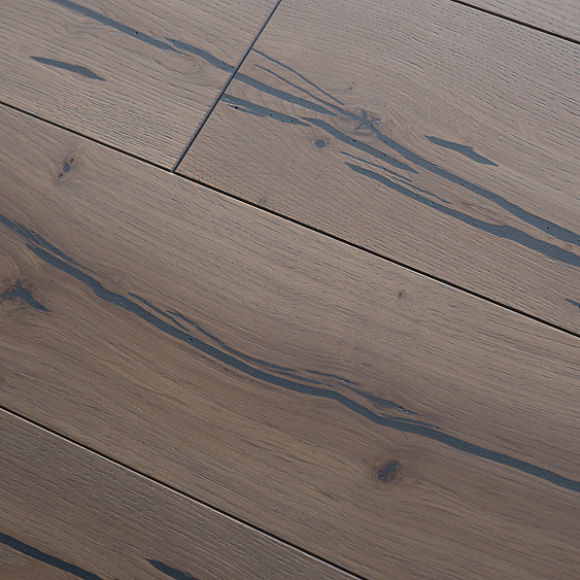 Инженерная 3-х слойная доска HAVEN Тайгер Дуб N3 Рустик. Размер 1600-2400х185х16 мм.