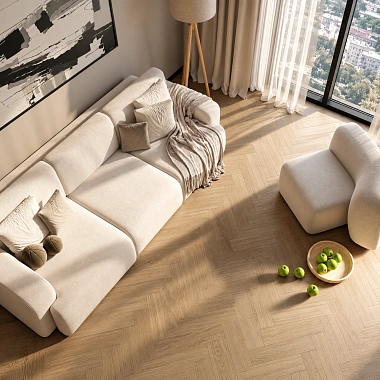 Кварцевый паркет Quartz Parquet Штучный паркет Дуб Хельсинки 44-1258-58 5/0,6 мм