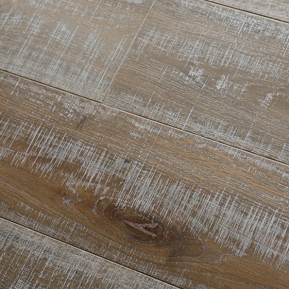 Инженерная 3-х слойная доска HAVEN Дуб ЦАРАПИНЫ P7 Рустик. Размер 1600-2400х185х16 мм.