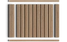 Молдинг D12V1 BR417 HI WOOD 12мм х 12мм х 2.7м
