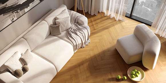 Кварцевый паркет Quartz Parquet Штучный паркет Тик Южноамериканский 44-400-71 5/0,6 мм