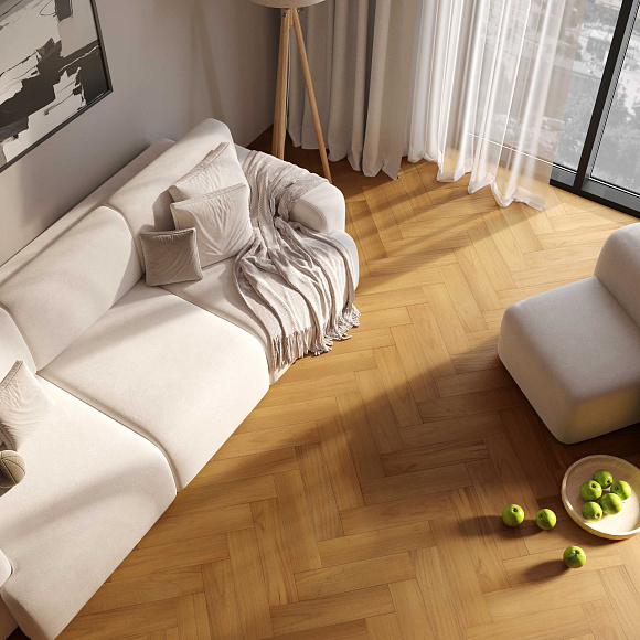 Кварцевый паркет Quartz Parquet Штучный паркет Тик Южноамериканский 44-400-71 5/0,6 мм