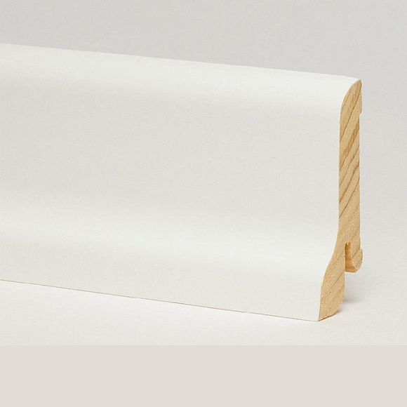 Плинтус Pedross Белый гладкий 60 х 22 мм шпонированный