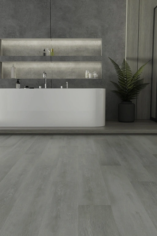 Кварцвиниловая плитка SPC Ideal Flooring Prime Wood 01006 Platinum