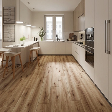 SPC ламинат AlixFloor Natural Line Дуб коричневый рустикальный