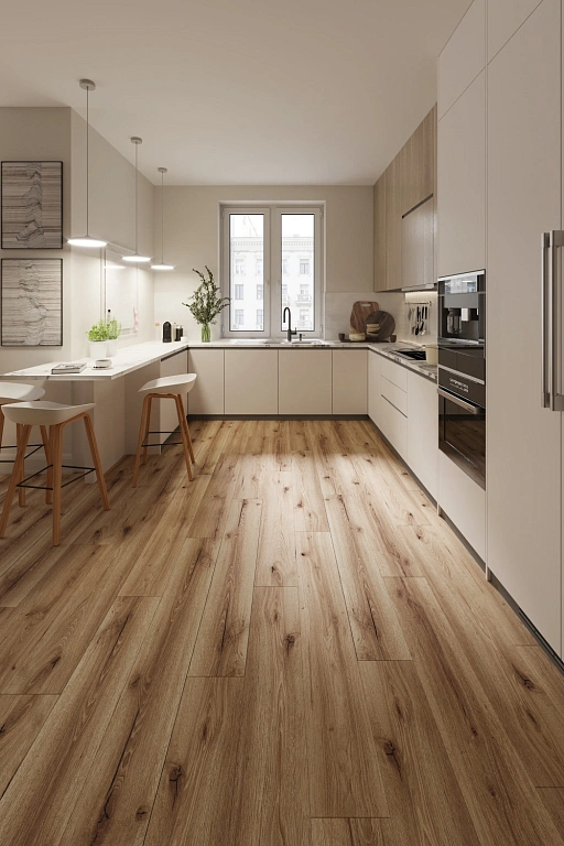 SPC ламинат AlixFloor Natural Line Дуб коричневый рустикальный
