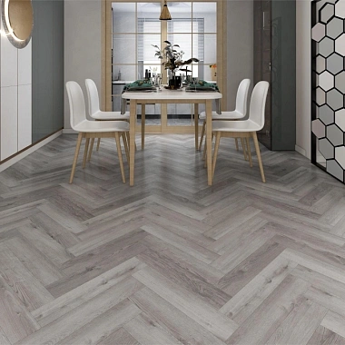Кварцвинил Draw Wood Herringbone Oak 004 со встроенной подложкой EVA. Размер 610х126х5мм (1.537)