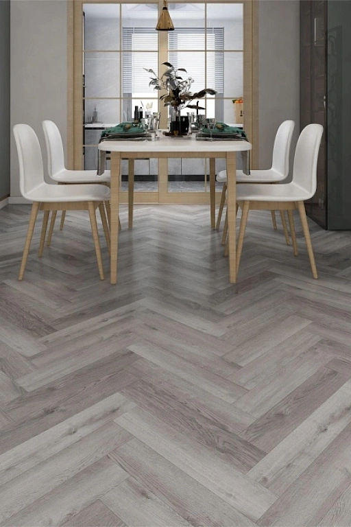 Кварцвинил Draw Wood Herringbone Oak 004 со встроенной подложкой EVA. Размер 610х126х5мм (1.537)