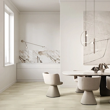 Кварцевый паркет Quartz Parquet Классик Клён Американский Белый 400-56 5/0,6 мм