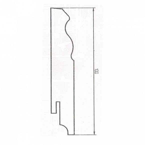 Плинтус Teckwood Белый Ренессанс