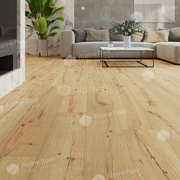 Кварцвиниловый SPC ламинат Alpine Floor ProNature Flushing Bay 61874 1290×203×4