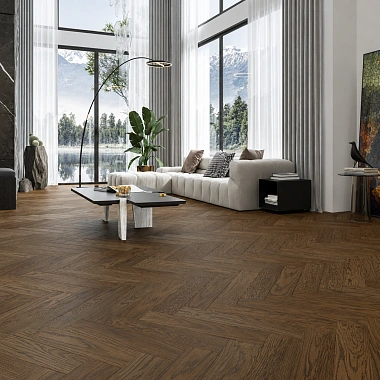 Кварцевый паркет Quartz Parquet Английская Ёлка Дуб Брауни 33-413 5/0,6 мм Кварцевый паркет Quartz Parquet Английская Ёлка Дуб Брауни 33-413 5/0,6 мм