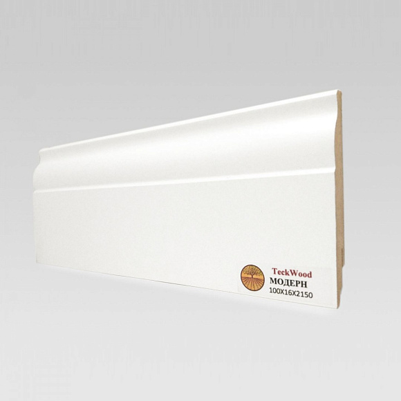 Плинтус Teckwood Белый Модерн