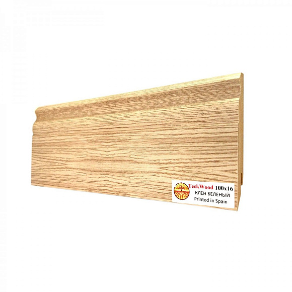 Плинтус Teckwood Клен беленый (White Maple) 100мм