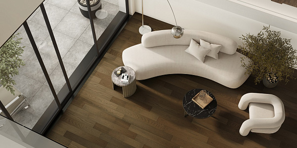Кварцевый паркет Quartz Parquet Классик Дуб Брауни 413 5/0,6 мм