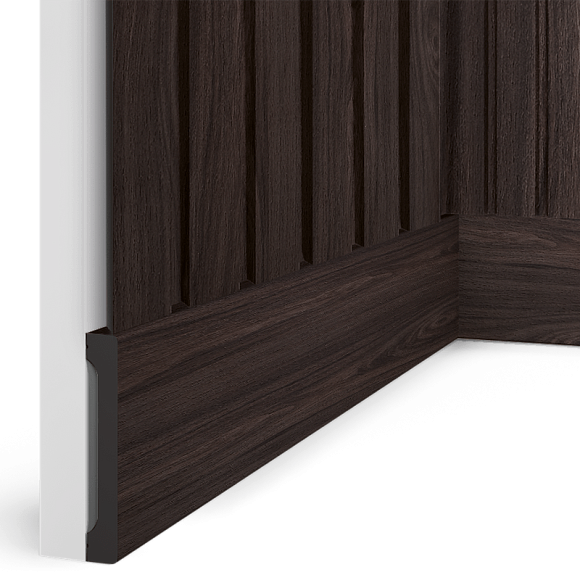 Плинтус  B90V1 BR395 HI WOOD 90мм х 14мм х 2.7м