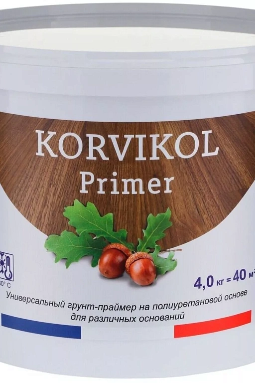 Грунт для бетона KORVIKOL Primer на спиртовой основе 5 л