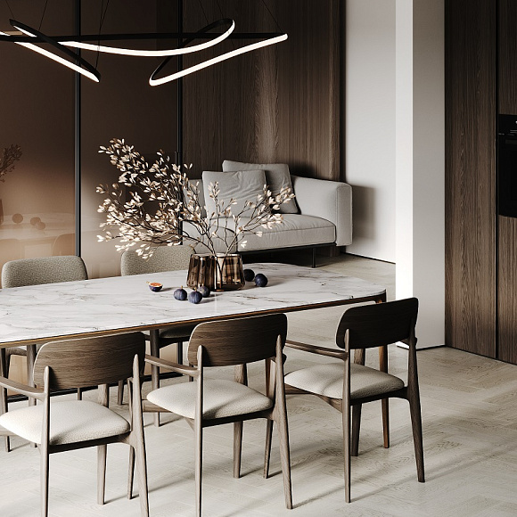 Кварцевый паркет Quartz Parquet Штучный паркет Дуб Скандинавский 44-1258-57 5/0,6 мм