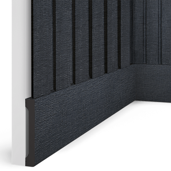 Плинтус  B90V1 BK114 HI WOOD 90мм х 14мм х 2.7м