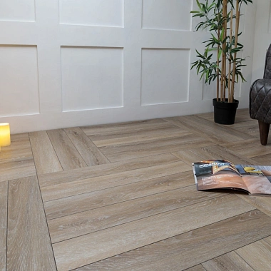 Кварцвиниловый SPC ламинат Aquafloor Parquet Plus AF6018PQ венгерская елка 720×120×7