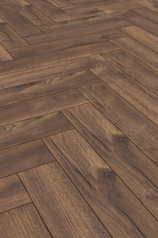 Ламинат Kronotex Herringbone Дуб тёмный Петерсcон D 4766