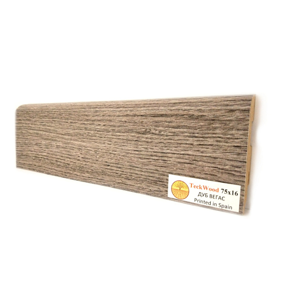 Плинтус Teckwood Дуб Вегас (Oak Vegas) 75 мм