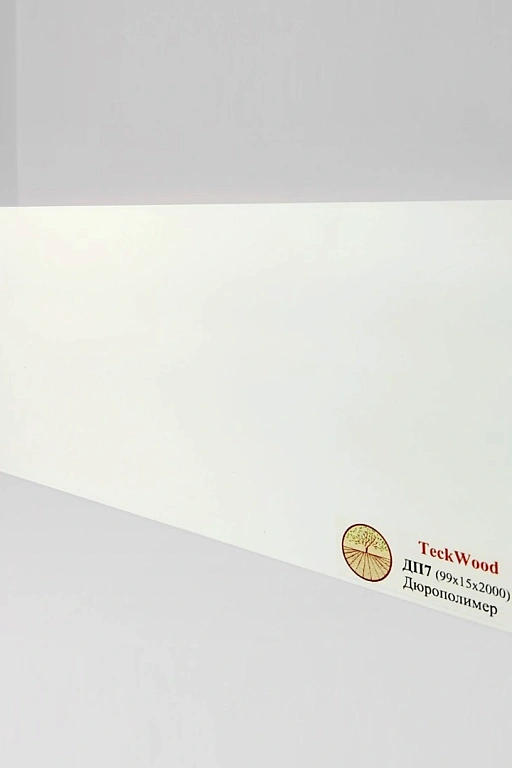 Плинтус Teckwood Белый ДП7 99х15 крепление на клипсу