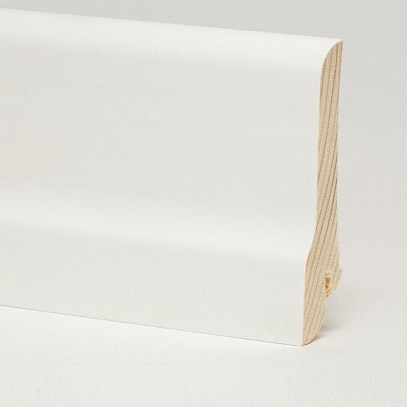 Плинтус Pedross Белый гладкий 80 х 20 мм шпонированный