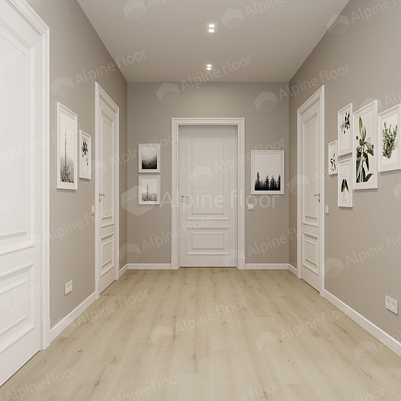 Кварцвиниловый SPC ламинат Alpine Floor Solo Plus Ададжио ЕСО 14-401 1220×183×4