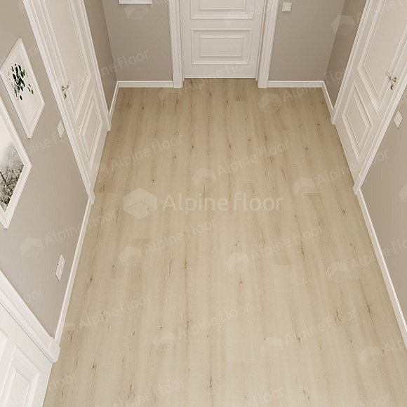 Кварцвиниловый SPC ламинат Alpine Floor Solo Plus Ададжио ЕСО 14-401 1220×183×4