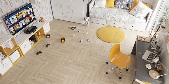 Кварцвиниловый SPC ламинат Alpine Floor Parquet Premium Дуб Дуб Медия ECO 19-20 венгерская елка 600×125×8
