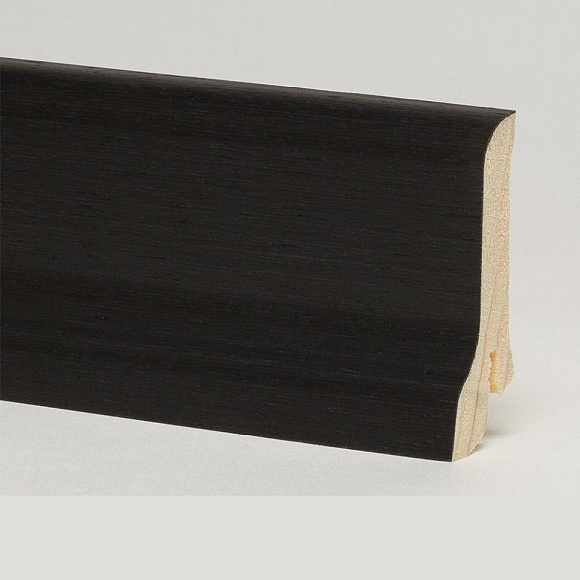 Плинтус Pedross Черный матовый 60 х 22 мм шпонированный