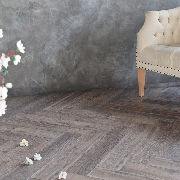Кварцвиниловый SPC ламинат Aquafloor Parquet Plus AF6014PQ венгерская елка 720×120×7