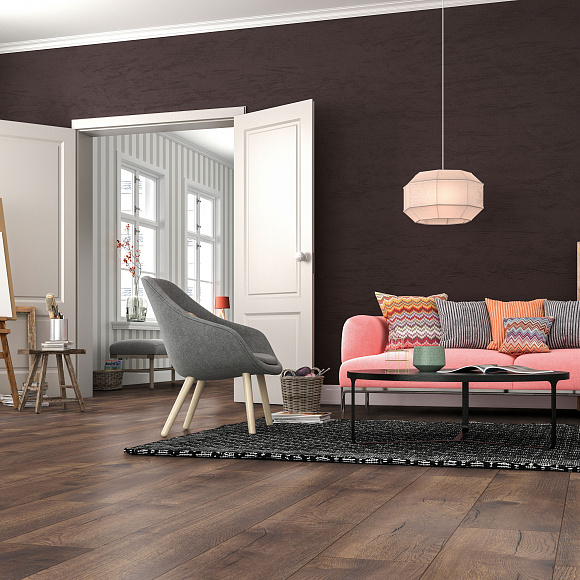Ламинат Kronotex Exquisit Plus Дуб тёмный Петерсcон D 4766