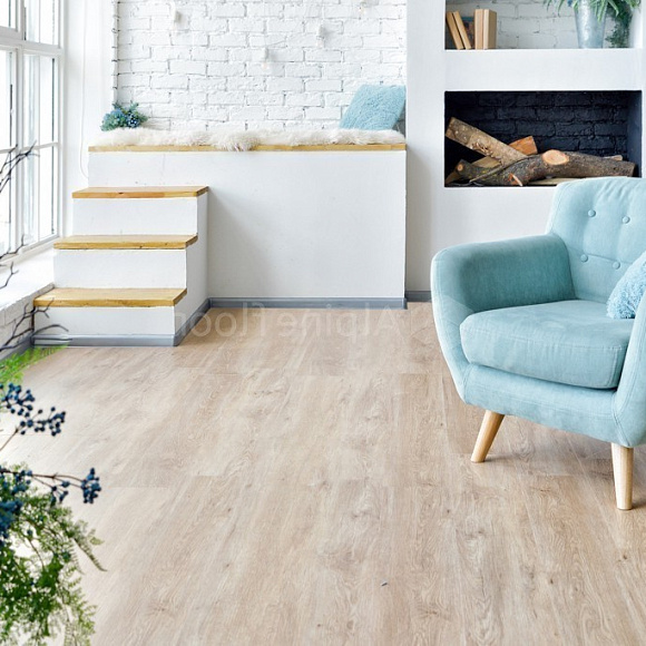 Кварцвиниловая плитка Alpine Floor клеевая Ultra Дуб Кремовый ECO 5-23 1219,2×184,15×2