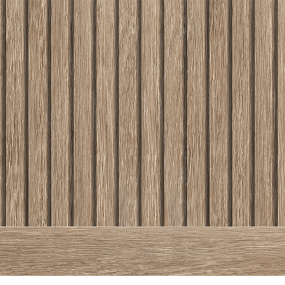Плинтус  B90V1 BR416 HI WOOD 90мм х 14мм х 2.7м